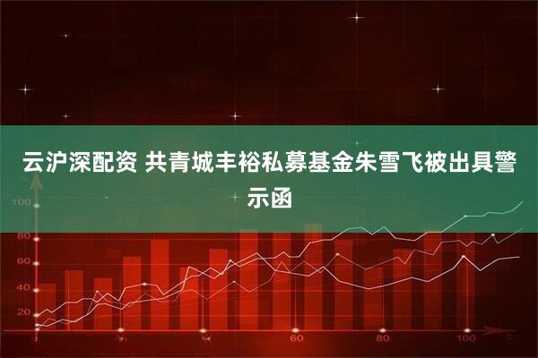 云沪深配资 共青城丰裕私募基金朱雪飞被出具警示函