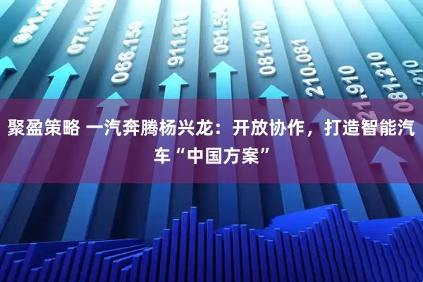 聚盈策略 一汽奔腾杨兴龙：开放协作，打造智能汽车“中国方案”
